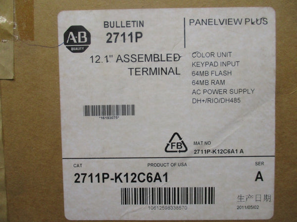 INDUSTRIAL SPARE PART 2711P-K12C6A1 SER. A NSMP