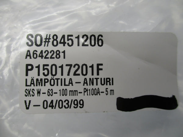 SKS P15017201F W-63-100MM-PT100A-5M NSMP