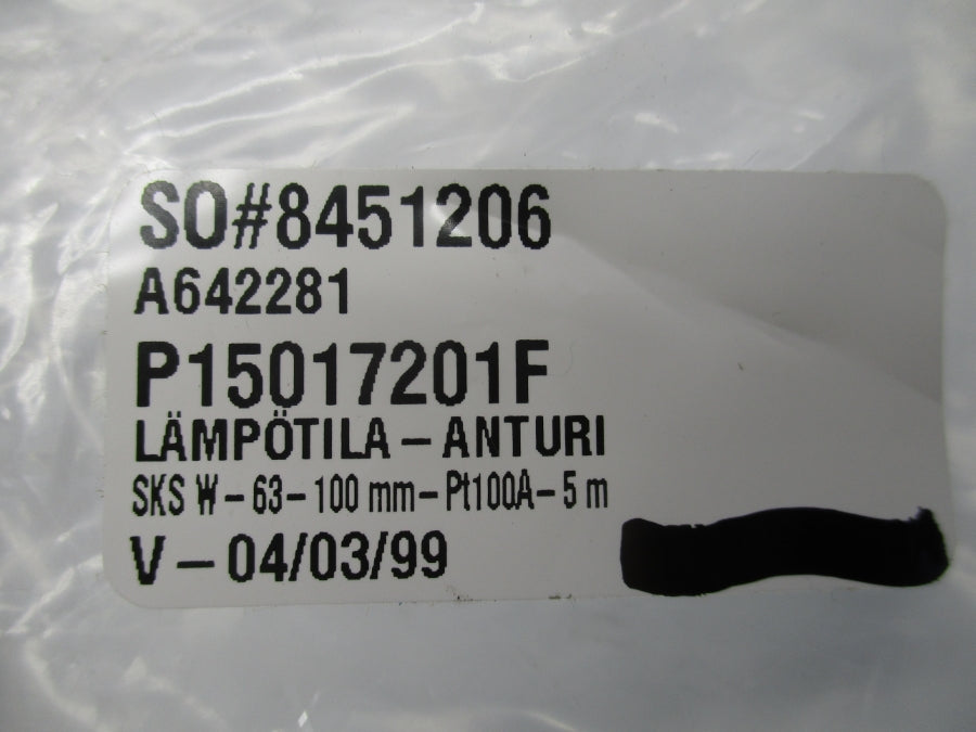 SKS P15017201F W-63-100MM-PT100A-5M NSMP