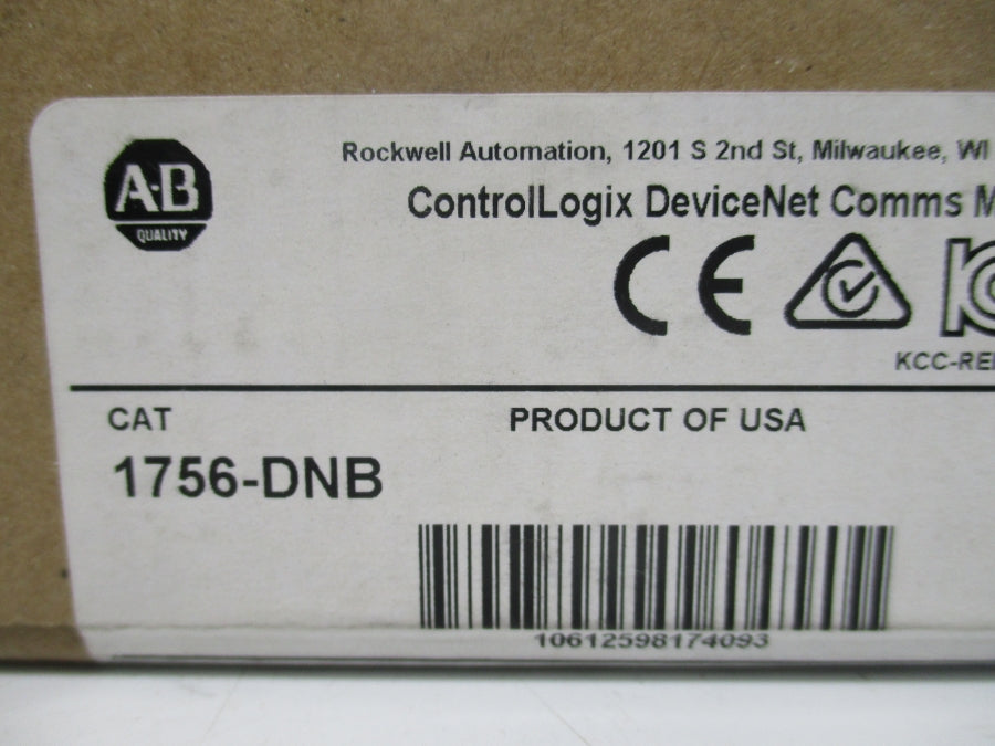 INDUSTRIAL SPARE PARTS 1756-DNB SER. E F/W 12.005 DATE: 2014 NSFS