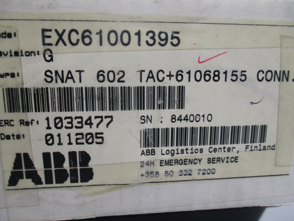 ABB SNAT602 EXC61001395 NSMP
