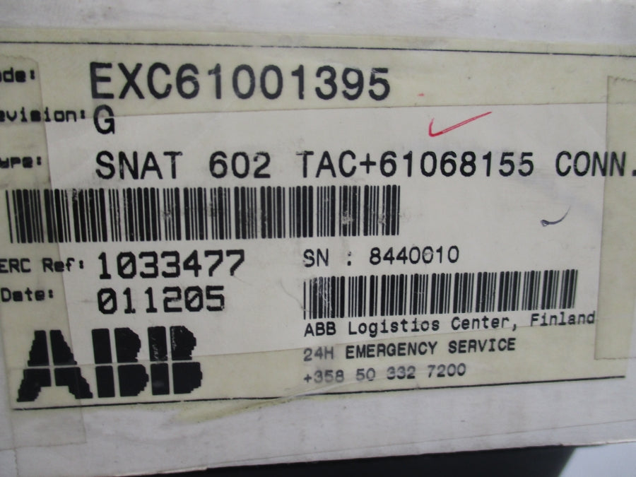 ABB SNAT602 EXC61001395 NSMP