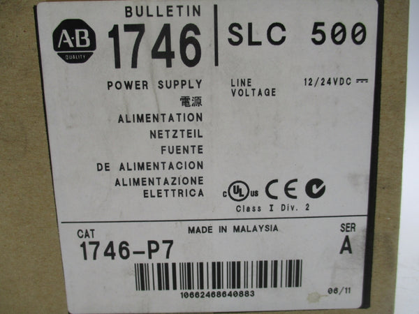 INDUSTRIAL SPARE PARTS 1746-P7 SER. A 12/24VDC 3.6A NSMP