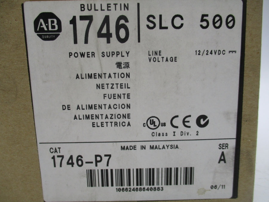 INDUSTRIAL SPARE PARTS 1746-P7 SER. A 12/24VDC 3.6A NSMP