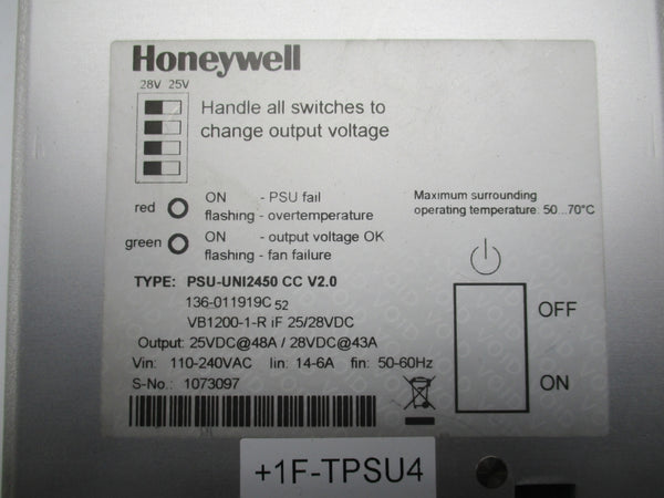 HONEYWELL PSU-UNI2450 24VDC 43A NUPI