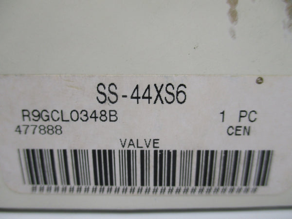 SWAGELOK SS-44XS6 1500PSI NSMP