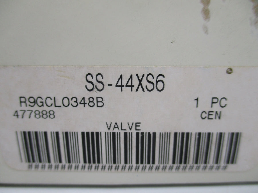 SWAGELOK SS-44XS6 1500PSI NSMP