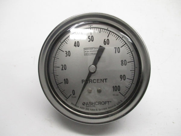 ASHCROFT 351009AW02BXPR 3-15PSI  3-1/2" NSMP