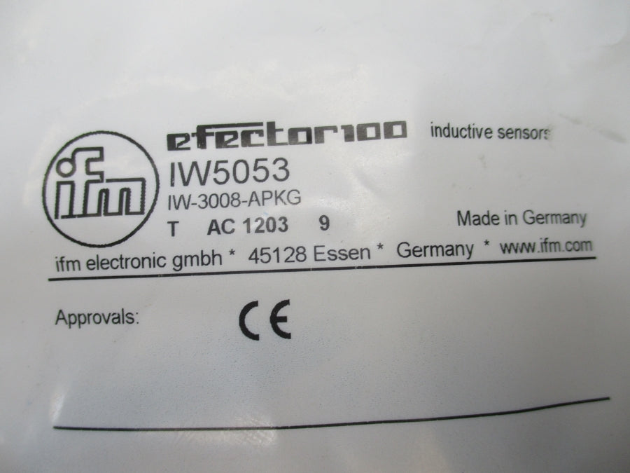 IFM IW5053 IW-3005-BPKG 10-36VDC NSMP