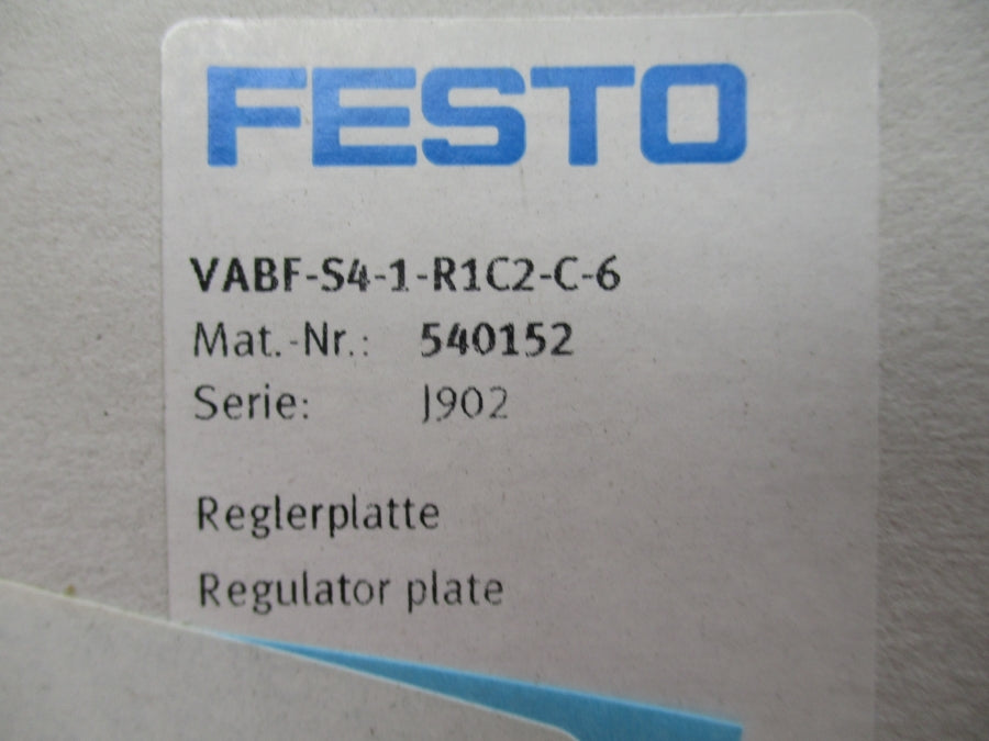 FESTO VABF-S4-1-R1C2-C-6 540152 90PSI NSMP