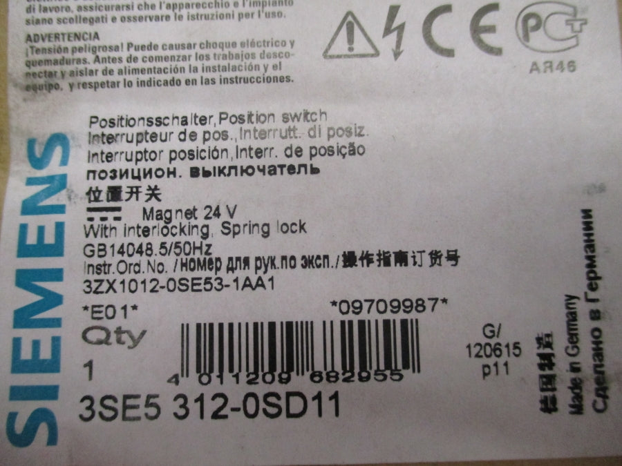 SIEMENS 3SE5312-0SD11 24V NSMP
