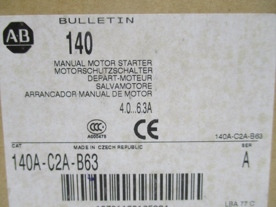 INDUSTRIAL SPARE PART 140A-C2A-B63 SER. A 4.0-6.3A (BR/WH) NSMP