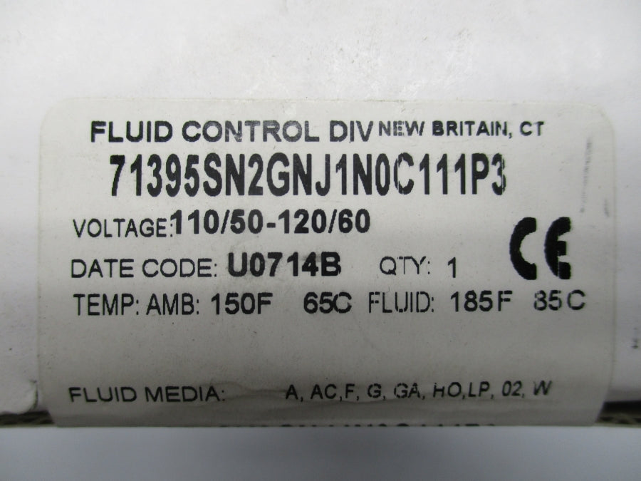 FLUID CONTROL 71395SN2GNJ1N0C111P3 110/120V NSFS