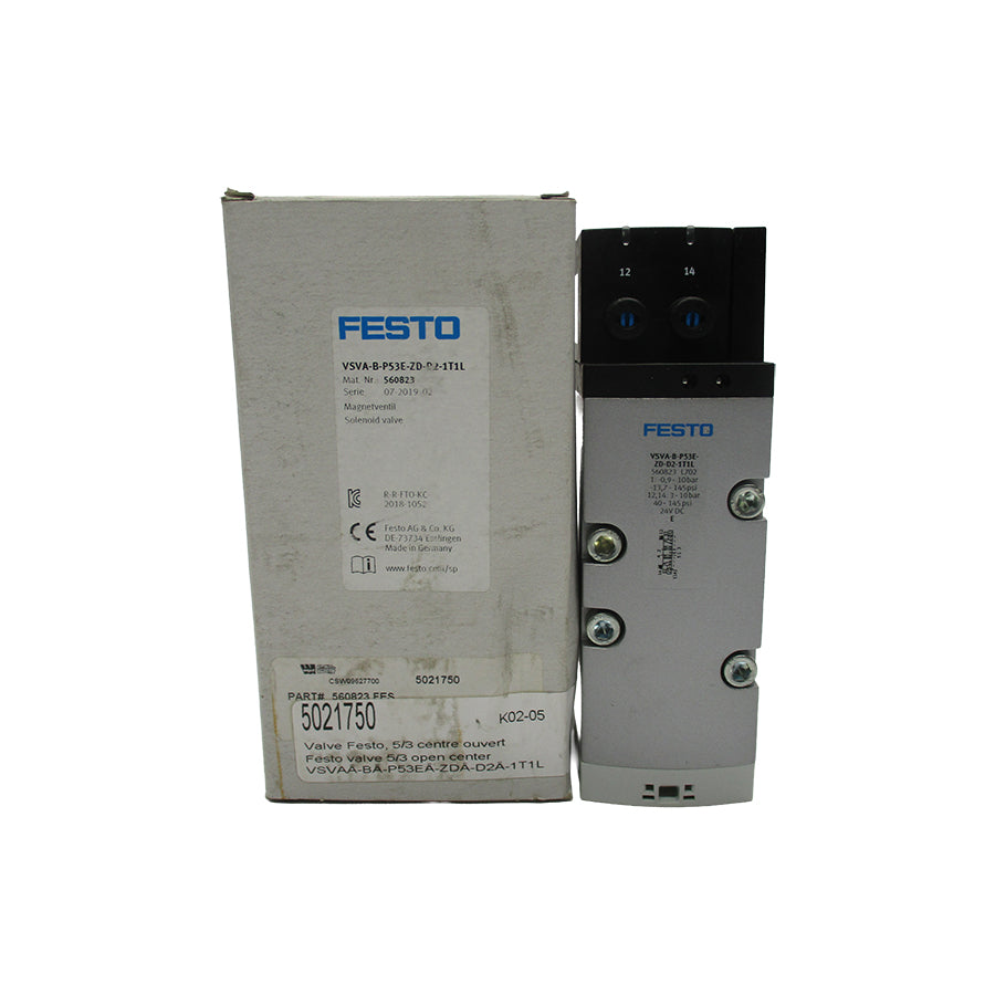 FESTO VSVA-B-P53E-ZD-D2-1T1L 560823 24VDC 40-145PSI NSMP