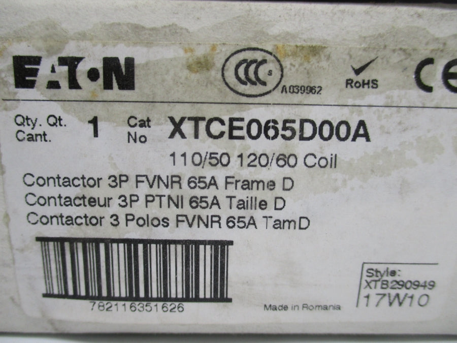 EATON XTCE065D00A 110/120V NSMP
