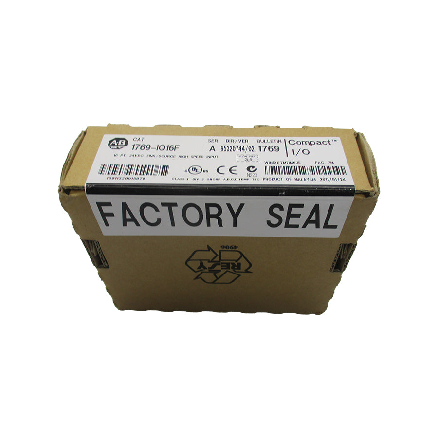 INDUSTRIAL SPARE PART 1769-IQ16F SER. A 24VDC F/W 3.1 DATE: 2011 NSFS