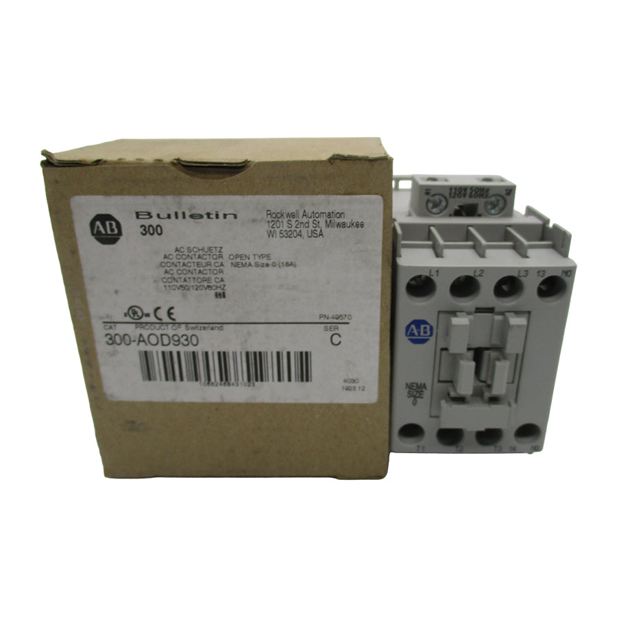 INDUSTRIAL SPARE PART 300-AOD930 SER. C 110/120V 18A (BR/WH) NSMP