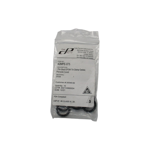 COLE PARMER 42MPE-075 .75" (PKG OF 10) NSMP