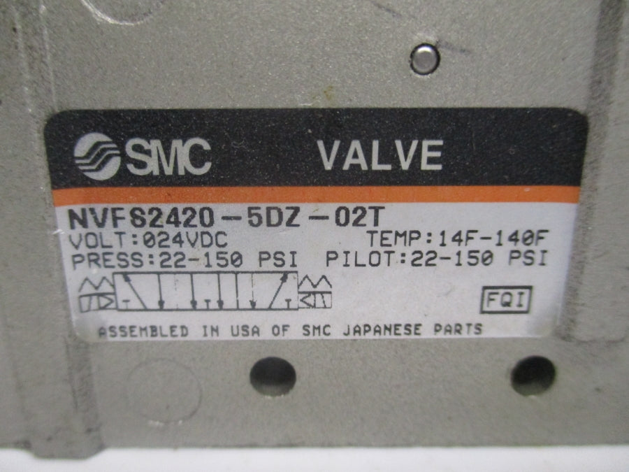 SMC NVFS2420-5DZ-02T 24VDC 22-150PSI NSNP