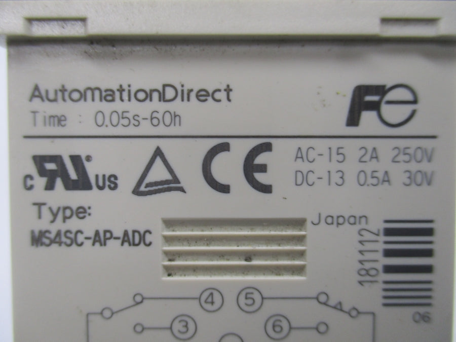 AUTOMATION DIRECT MS4SC-AP-ADC 250V 2A 0.05S-60H NSNP