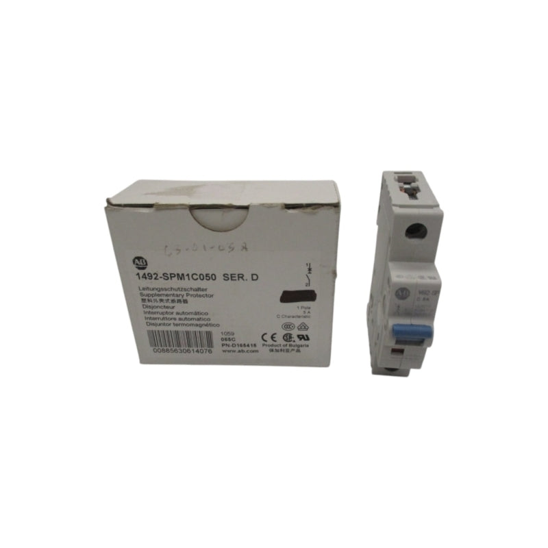 ALLEN BRADLEY 1492-SPM1C050 SER. D 277VAC 5A (WH) NSMP