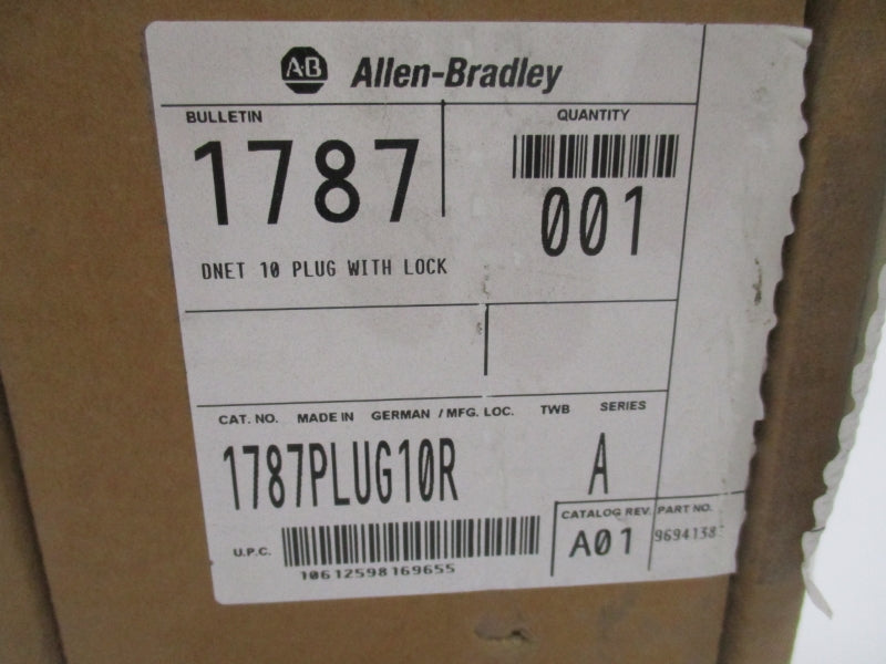 ALLEN BRADLEY 1787PLUG10R 9694138 SER.A REV. A01 (PKG OF 9) NSMP