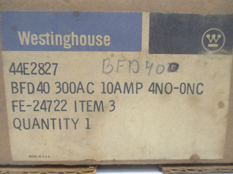 WESTINGHOUS 44E2827 10A NSMP