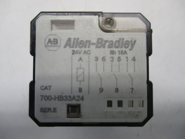 ALLEN BRADLEY 700-HB33A24 SER.E 24VAC 15A UNMP
