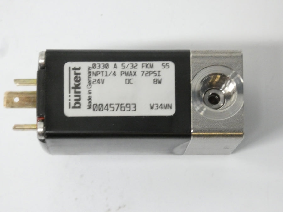 BURKERT 0330A5/32FKMSS 00457693 24VDC 72PSI NSNP