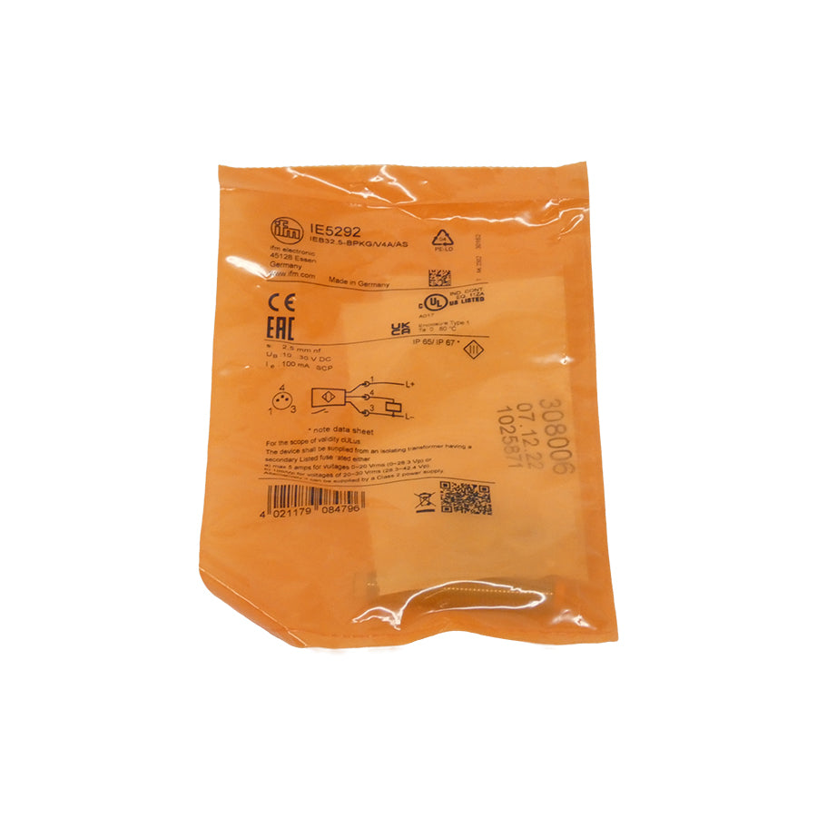 IFM EFECTOR IE5292 IEB32.5-BPKG/V4A/AS 10-30VDC NSMP