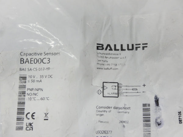 BALLUFF BAE00C3 BAESA-CS-017-YP 10-35VDC NSMP