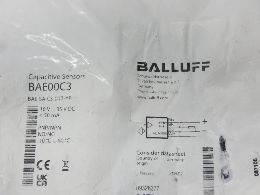 BALLUFF BAE00C3 BAESA-CS-017-YP 10-35VDC NSMP