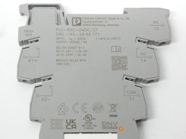PHOENIX CONTACT PLC-RSC-24DC/21 2966171 24VDC 6A NSNP