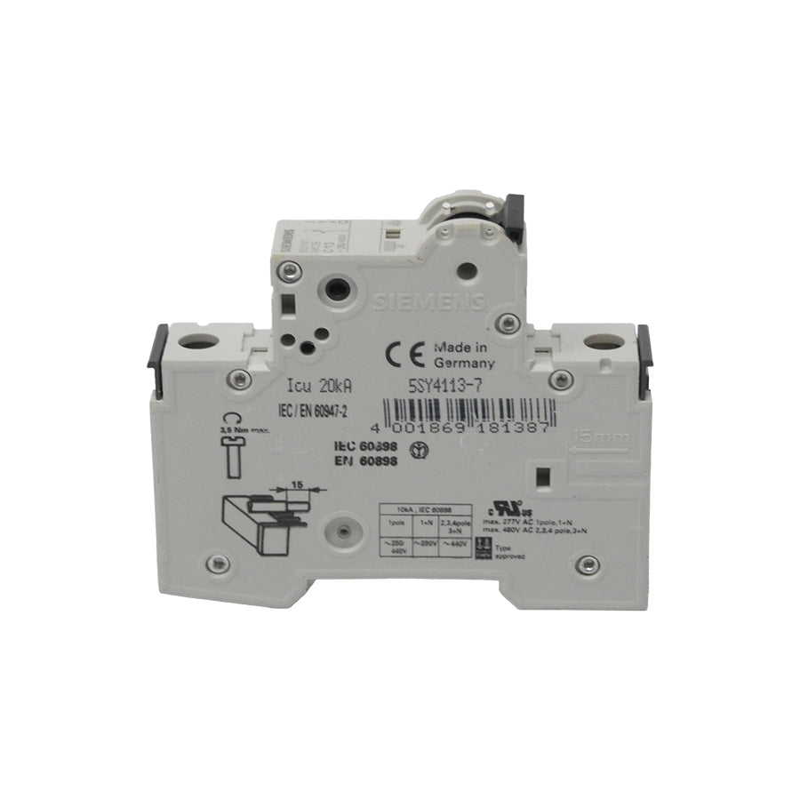 SIEMENS 5SY4113-7 5SY41MCBC13 230/400V 13A NSNP