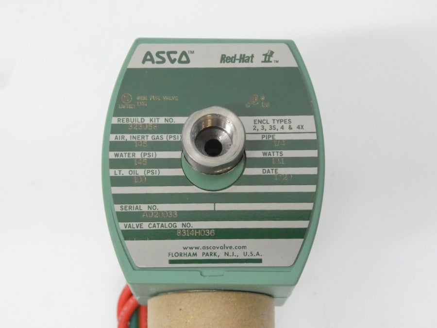 ASCO 8314H036 110/120V 145PSI 1/4" NSNP