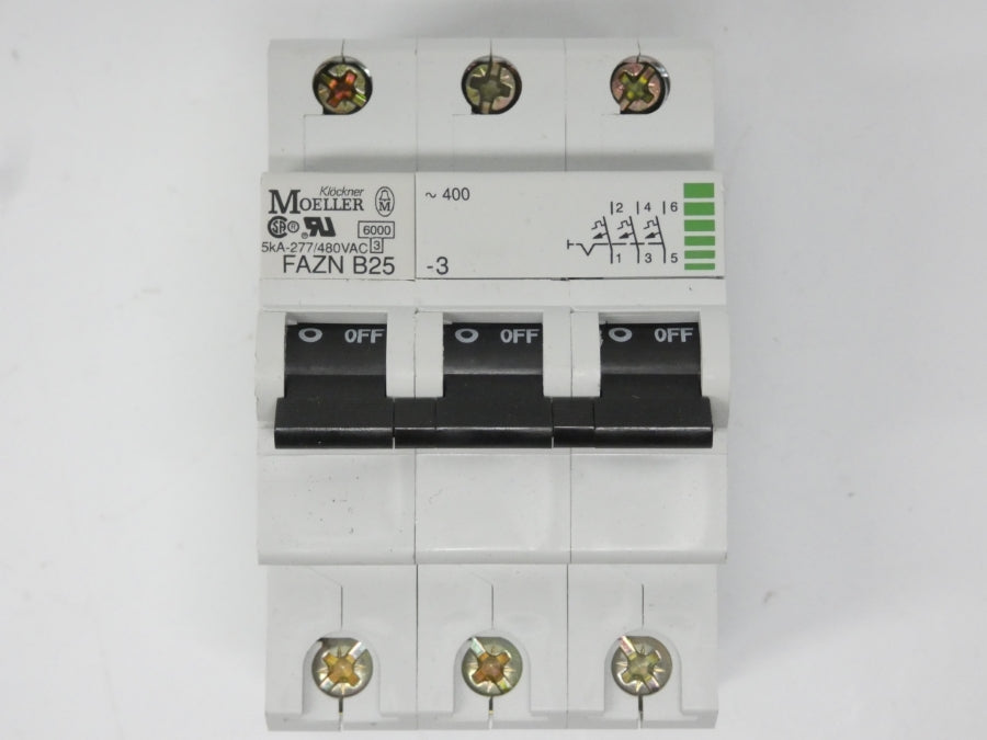 KLOCKNER MOELLER FAZNB25-3 277/480VAC 25A NSNP