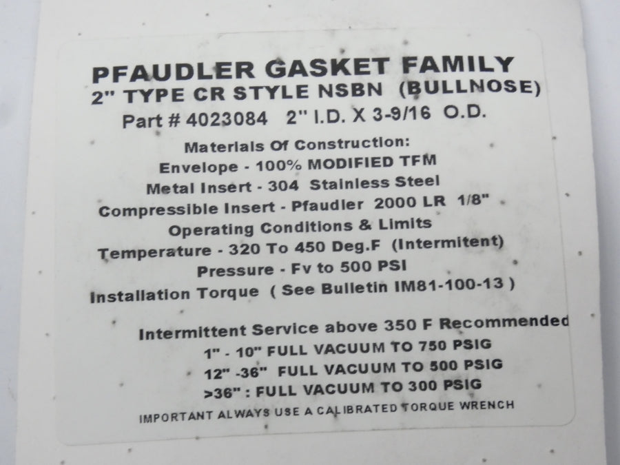 PFAUDLER 4023084 2" NSMP