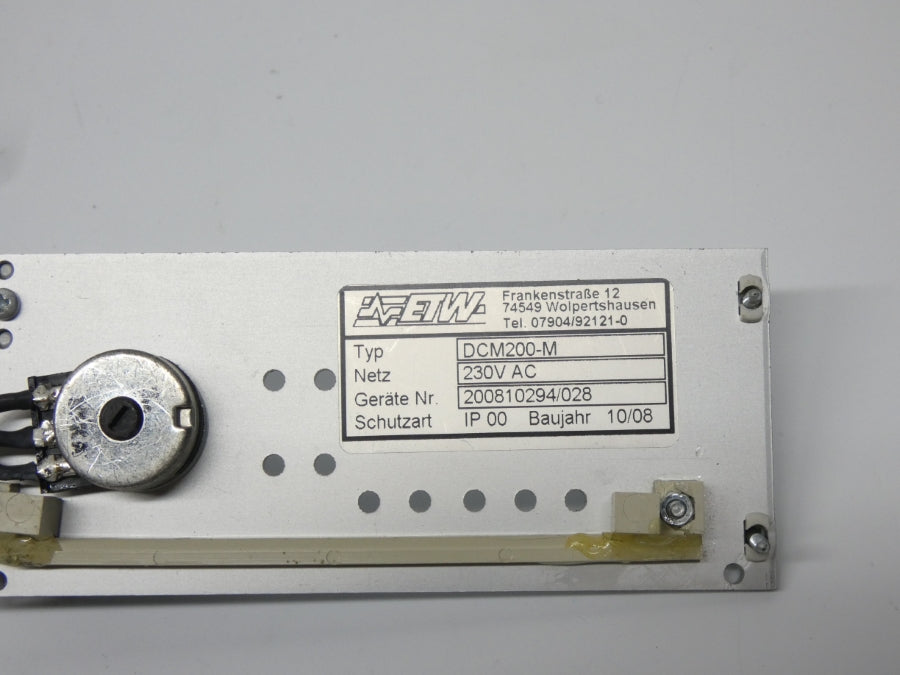 ETW DCM200-M 230V (AS PICTURED) NSNP