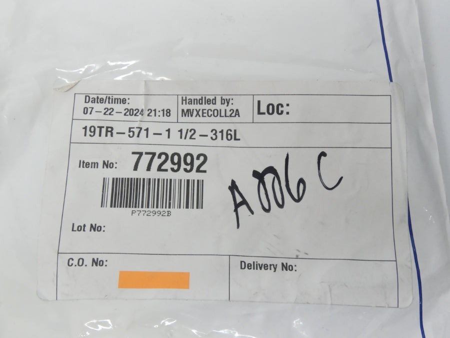 INDUSTRIAL SPARE PART 19TR-571-11/2-316L 772992 NSMP