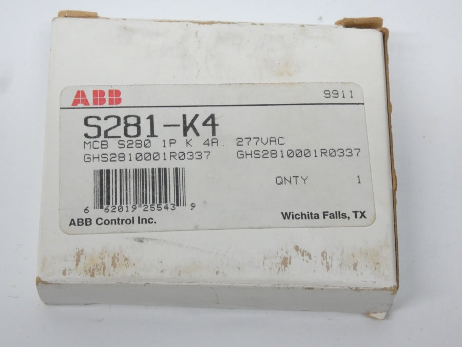 ABB S281-K4 277VAC 4A NSMP