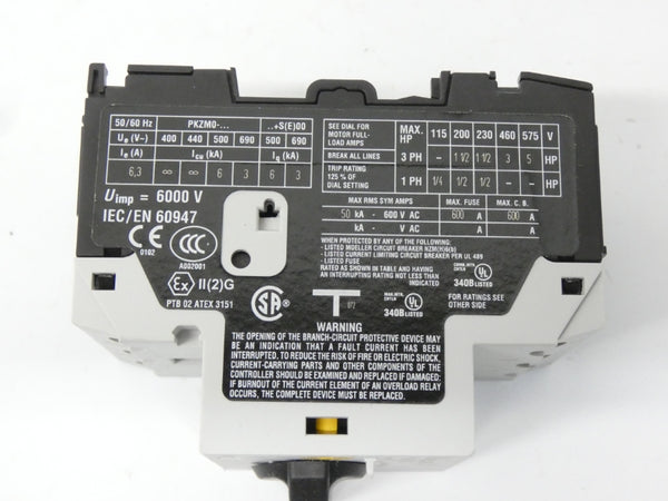 KLOCKNER MOELLER PKZM0-6.3 690V 4-6.3A NSMP