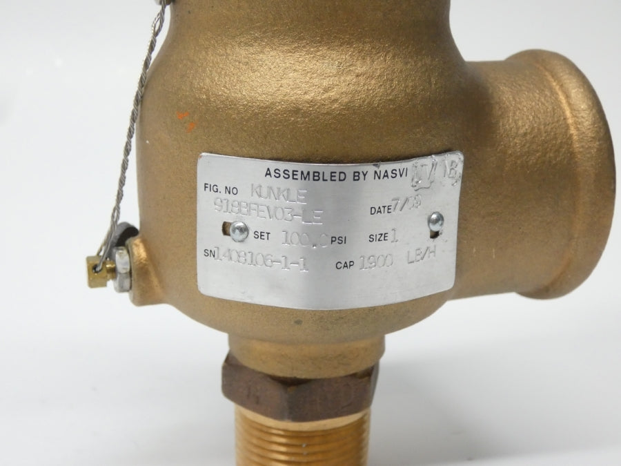 KUNKLE 918BFEV03-LE 100PSI 1" NSNP