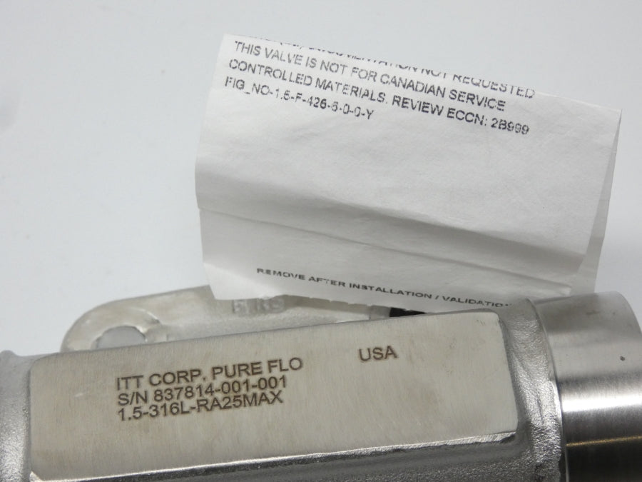 ITT 1.5-F-426-6-0-0-Y 1.5-316L-RA25MAX NSNP