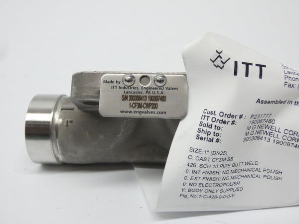 ITT 1-C-426-0-0-0-Y 1-CF3M-CWP200 NSNP