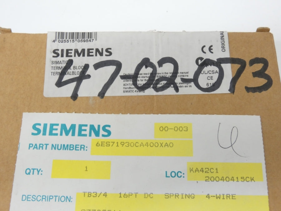 SIEMENS 6ES7193-0CA40-0XA0 NSMP