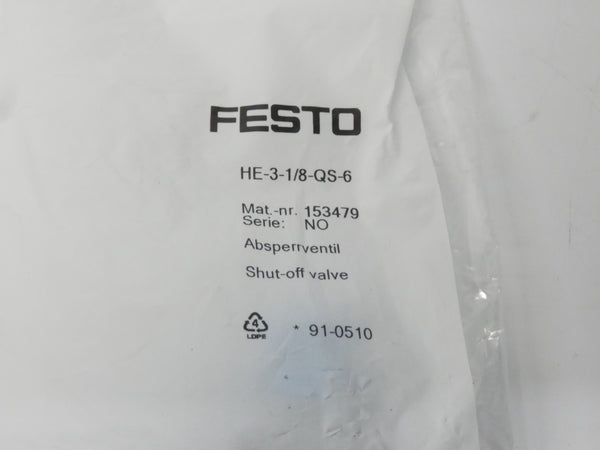 FESTO HE-3-1/8-QS-6 153479 NSMP