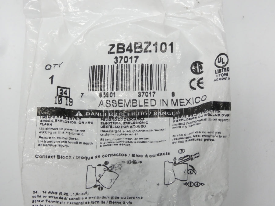 SCHNEIDER ELECTRIC ZB4BZ101 37017 NSMP