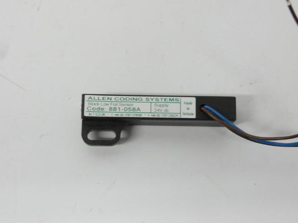 ALLEN CODING SYSTEMS 881-058A 24VDC UNMP