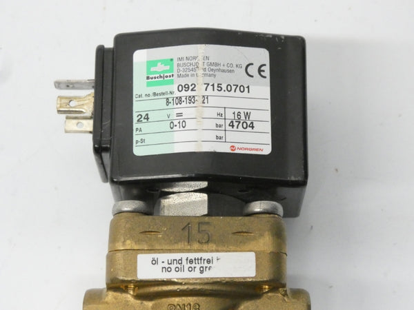 NORGREN 0927715.0701 24V UNMP