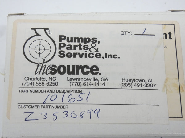 PUMPS PARTS & SERVICE 101651 NSMP
